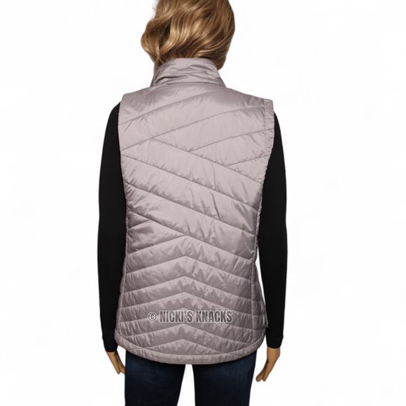 Orvis Recycled Drift Gray Puffer Vest PrimaLoft Full Zip Lightweight Size M - Picture 5 of 10